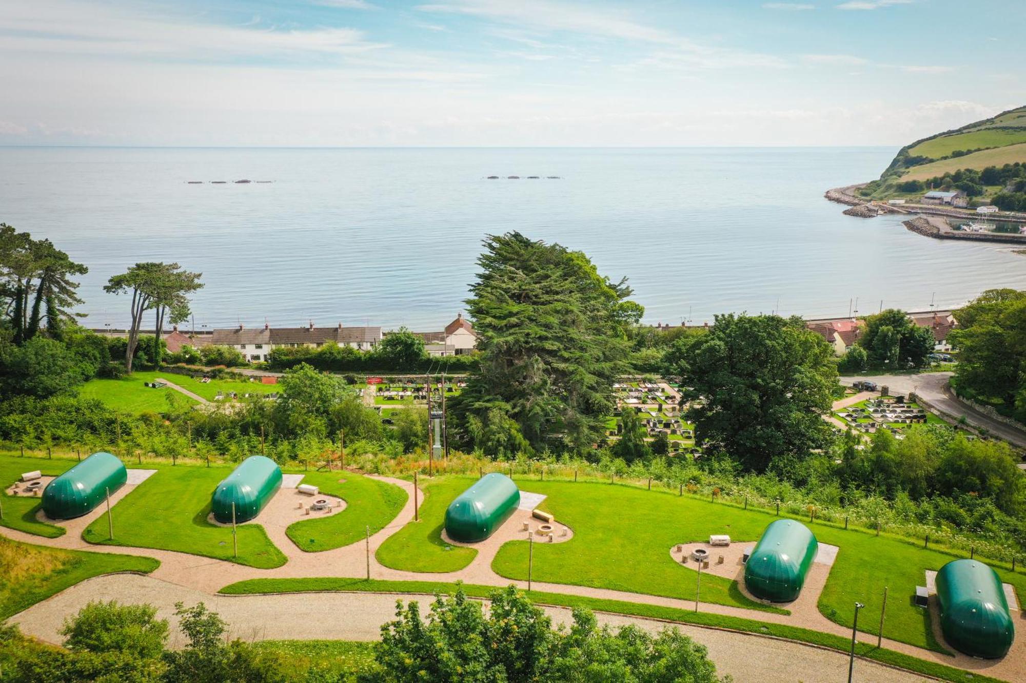 Glenarm Castle Ocean View Pods Hotel Exterior photo